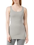 Vero Moda Women's Vmmaxi My Soft Long Tank Top Ga Noos Vest, Light Grey, 10 UK