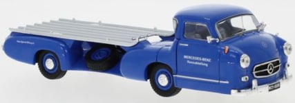 MERCEDES BENZ BLUE WONDER FORMULA 1 RACING CAR TRANSPORTER 1955, 1:43 Scale