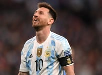 Maillot Argentine La Finalissima 2022 Lionel Messi 10 Italie