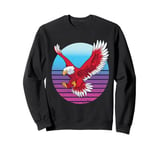 Eagle flight wings retro gradient Bird powerful nature hawk Sweatshirt