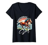 Womens Hanoverian Girl Hanoverian V-Neck T-Shirt