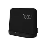 KitSound XDock Qi Charger Wireless Bluetooth Speaker Charging Dock with FM Radio for iPhone 8/X/XS/XR/XS Max/11/11 Pro/11 Pro Max, Samsung S6/S7/S8/S9/S10/S10+/S10e - Black