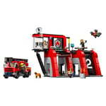 Bâtiments LEGO Caserne Dei Pompiers Et Pompiers 60414