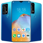 Mobile Phone, P43pro Smartphone SIM Free Android 10.0 Phones Unlocked, 6.7 inches Waterdrop Full-Screen, 4800mAh Battery, 13MP 24MP Dual Camera, Dual SIM,Blue