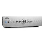 Amplifier Hi Fi System Stereo CD Player Analog 3 Band Amp Remote 600W AUX Silver