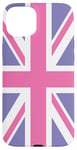 iPhone 15 Plus Purple and Pink, United Kingdom The Union Jack Flag Case