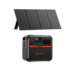 BLUETTI AC180P Générateur Électrique avec Panneau Solaire PV350, 1440Wh LiFePO4, 2*CA 1800W (2700W Pic), AC180 améliorée