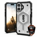 Urban Armor Gear (UAG) Pathfinder MagSafe Tough Casefor iPhone 16 - Clear/ Black