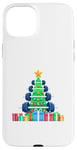 Coque pour iPhone 15 Plus Christmas Tree Haltère Poids Haltérophile Gymnase