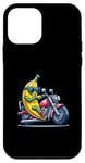 Coque pour iPhone 12 mini Banane Moto Cool Conduire Amusant Lunettes