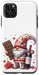 iPhone 11 Pro Max Wine Gnome With Valentines Chocolate For Valentines Day Case