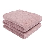 Brentfords Couverture en Polaire Motif Peluche Rose 150 x 200 cm