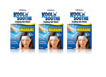 3 x Kool 'n' Soothe Migraine Cooling Gel Sheets - 4 Strips