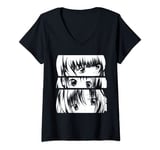 Womens Japan Manga Anime Lover Kawaii Otaku Girls Boys Gift Anime V-Neck T-Shirt