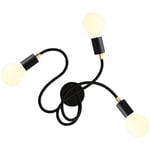 Creative Cables - Flex 60 applique ou plafonnier articulé à lumière diffuse avec ampoule led G95 Sans ampoule - Noir - Non - Sans ampoule