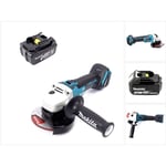 Dga 504 F1J 18 v Li-Ion Meuleuse sans fil ø 125 mm brushless + 1x Batterie BL1830 3,0 Ah - sans Chargeur - Makita