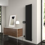 Carisa Boreas B Radiateur Électrique Vertical -Éco-énergétique, Design Moderne, Noir, 180 x 37 cm