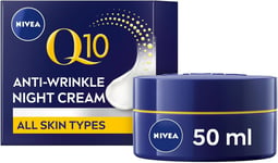 NIVEA Q10 Anti-Wrinkle Power Revitalising Night Cream Anti-Wrinkle Face Cream wi