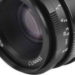 NEWYI 35mm F1.7 E Mount Large Aperture Portrait Fixed Focus Manual Lens For GHB