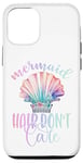 iPhone 12/12 Pro Black Mermaid Hair Dont Care,Rainbow Mermaid Hair Don't Care Case