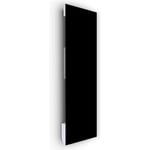 ILO - Radiateur Soufflant Mural - 1250W - +28 Motifs- Extra Plat, Verre- IP44 - Vertical- Programmable, Silencieux - Noir