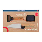 Opinel - Coffret de Cuisine pour Enfant Le Petit Chef - Couteau, Éplucheur & Protège-Doigts - à Partir de 7 Ans - Garanti à Vie - Fabrication Française - Bleu