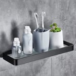 Ingen borrning Dusch Hylla Vägg Hylla Badrum Caddy Med organizer Rostsäker Inga skador Härdat glas Aluminium Utrymme för kökstillbehör 30