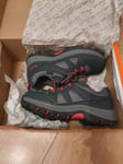 Peter Storm Oxford Navy Red Waterproof Walking Shoes 13 Junior NEW BOXED