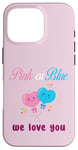 Coque pour iPhone 16 Pro Ballons roses ou bleus