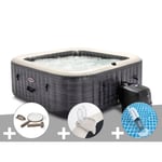 Spa gonflable Intex PureSpa Ardoise carré Bulles 6 places