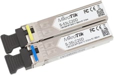 MikroTik – Single fiber pair 1x S35LC20D and 1x S53LC20D (S-3553LC20D)