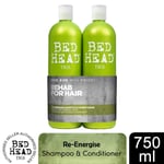 Bed Head by Tigi Urban Antidotes Re-Energise Shampoo & Conditioner, 750ml