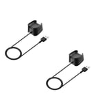 2 Pcs 1m USB Charging Cable Power Charger Cord Fits For Fitbit Versa Smart Watch