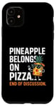 Coque pour iPhone 11 Motif ananas sur pizza