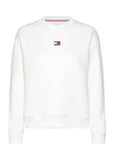 Tommy Jeans Tjw Bxy Badge Crew Ext Vit