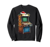 Arcade Slot Machine 80s Retro Video Games Christmas Hat Xmas Sweatshirt