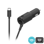 Motorola Mobility TurboPower 36 Dual Port Billaddare med USB-C