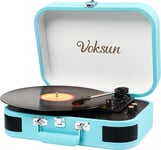 Record  Player ,    Portable  Bluetooth  Vinyl  Turntable  with  Built - In  Ste