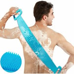 Jalleria - Brosse dorsale Brosse corporelle 76cm Rallonger. Brosse de massage pour le dos en silicone. Brosse de douche gommage douche. Gommage