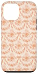 Coque pour iPhone 12 mini Coquette Orange Fleurs et Nœuds Esthétique Motif Floral