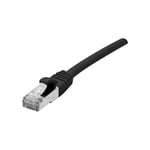 Exertis Connect - Cordon RJ45 étanche cat 6A s/ftp noir - 1 m (ECF-845071)