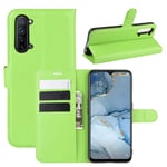 Fertuo OPPO Find X2 Lite Case, Premium Leather Wallet Case Flip Folio Cover with Silicone Bumper [Kickstand] [Card Holder] [Magnetic Buckle] Bookcase Skin for OPPO Find X2 Lite, Green