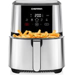 Chefman TurboTouch Air Fryer, The Most Compact And Healthy Way To Cook Oil-Free, One-Touch Digital Controls And Shake Reminder For The Perfect Crispy And Low-Calorie Finish, 4.75 Litre
