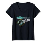 Womens Disney TRON: Legacy Sam Flynn’s Light Cycle V-Neck T-Shirt