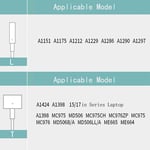 Replacement DC Repair Cable Cord "T Tip" for 45W 60W 85W MacBook Charger