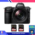 Nikon Z8 + Z 24-120mm F4 S + 2 SanDisk 128GB Extreme PRO UHS-II SDXC 300 MB/s + Ebook ""Devenez Un Super Photographe"" - Appareil Photo Nikon