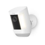 Ring Spotlight Cam Pro Battery by Amazon | Outdoor Security Camera 1080p White