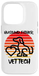 Coque pour iPhone 14 Pro Husband Father Vet Tech, vétérinaire, chien, animal de compagnie, chat, famille