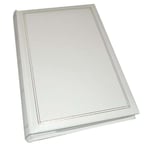 Walther Design Album photo blanc 300 photos 10 x 15 cm Memo Book simili cuir avec gaufrage, Monza ME-140-W