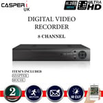 SMART CCTV 1080P HD 8 CHANNEL 2MP DVR VIDEO RECORDER VGA HDMI BNC UK